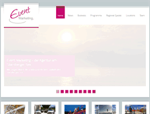 Tablet Screenshot of eventm.de